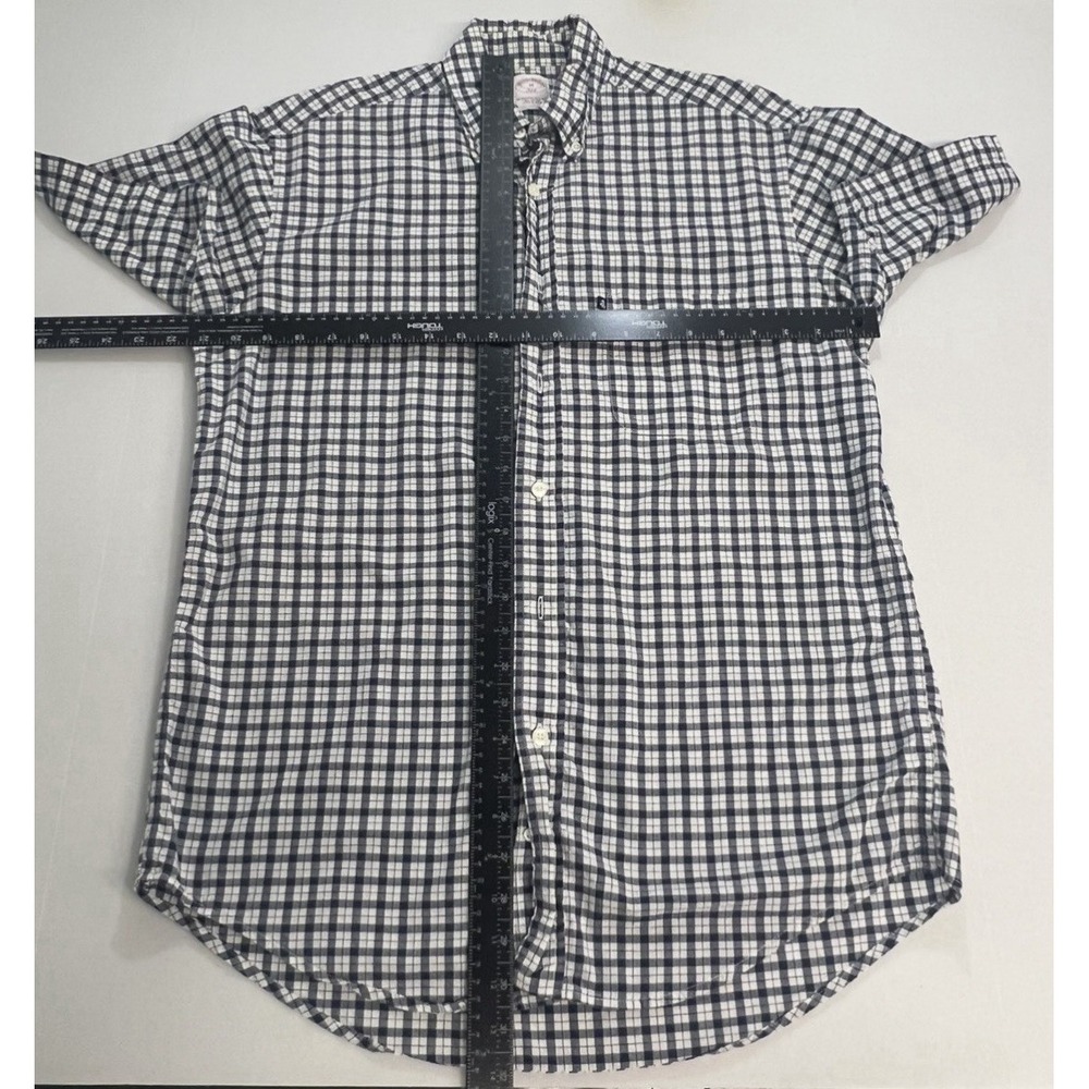 Brooks Brothers Men's Size (M) Gingham Button Down Shirt 346 Classic Fit Cotton - Picture 6 of 12
